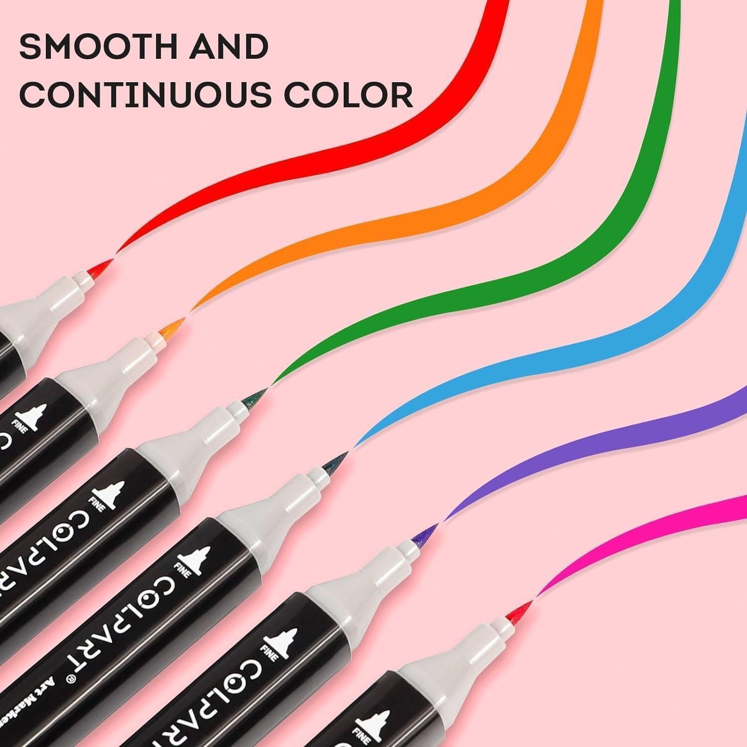 LuxusKollektion Marker Alkohol Marker Set 262 Farben Doppelseitig – Bild 4 von 5