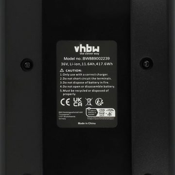 vhbw kompatibel mit Victoria LeMans E-Bike Akku Li-Ion 11600 mAh (36 V)