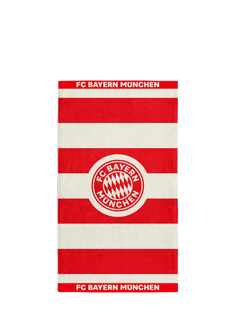 FC Bayern München Badetuch FC Bayern München Handtuch 50x100 cm (Rot/Weiß), Baumwolle