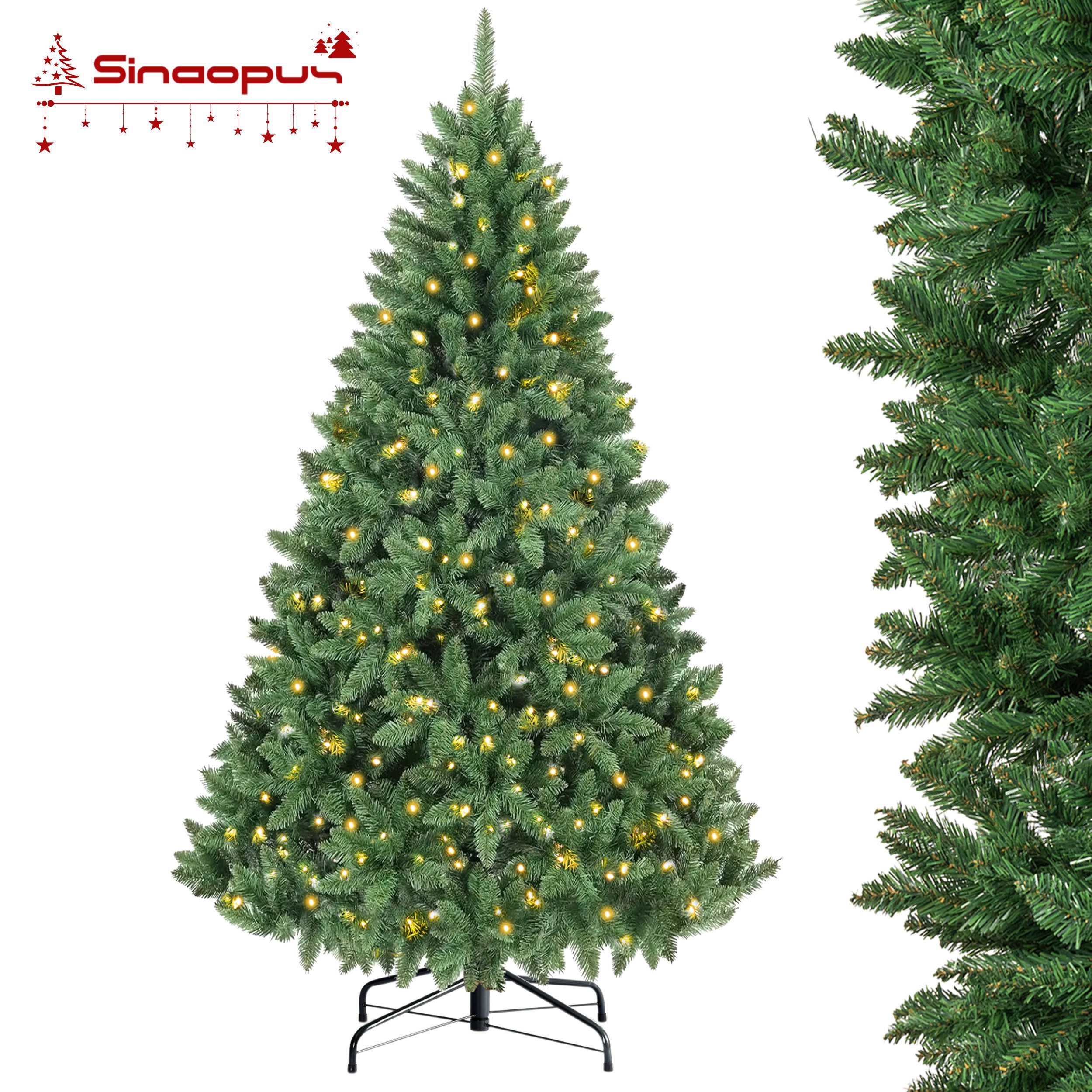 Sinaopus Künstlicher Weihnachtsbaum mit Beleuchtung, 180/210cm, Künstlicher günstig online kaufen