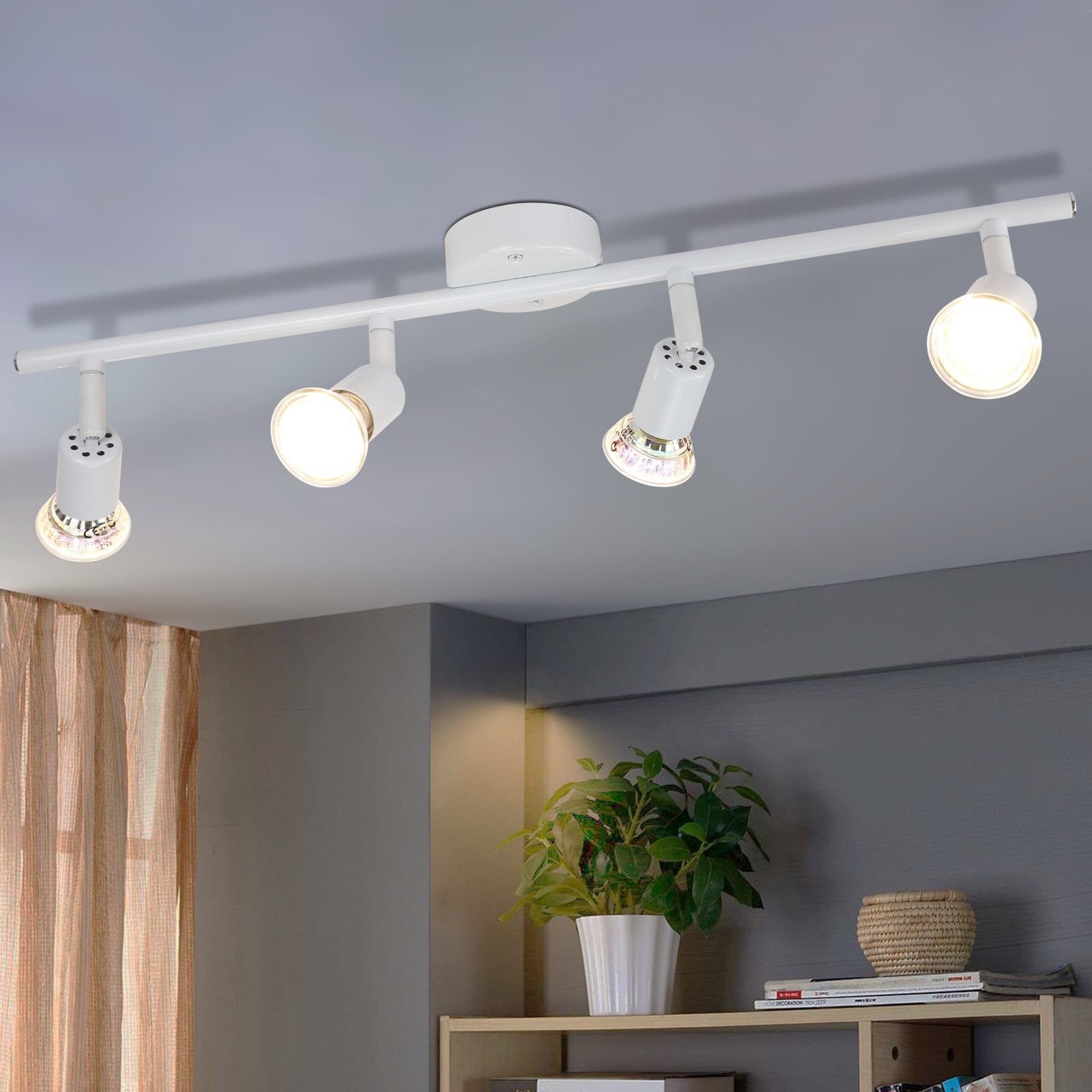 Nettlife LED Deckenstrahler Schwenkbar GU10 1/2/3/4 günstig online kaufen