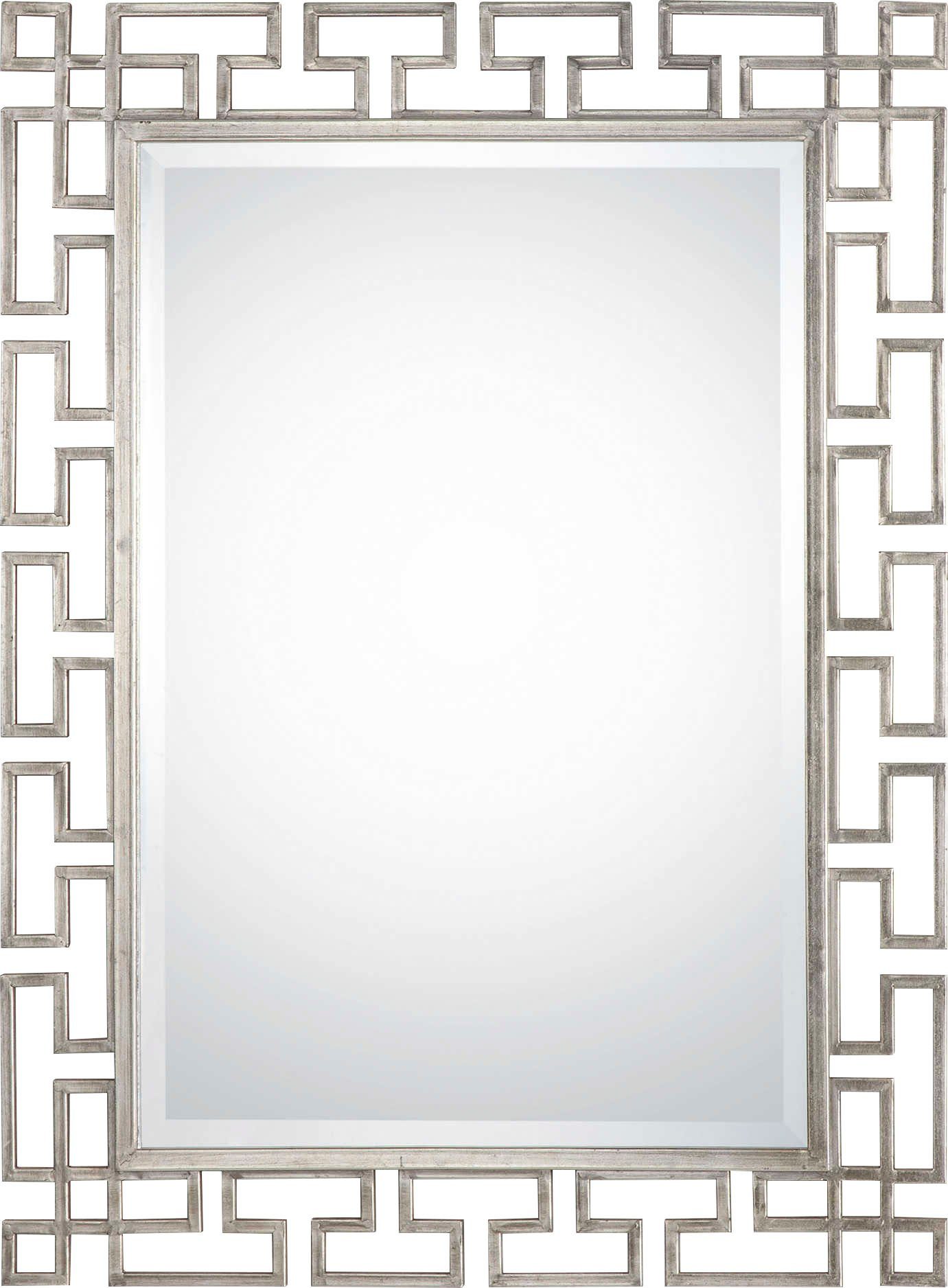 Leonique Spiegel Sandra (1-St), Wandspiegel, Silber, Verzierungen, Facette, Design, 84x114