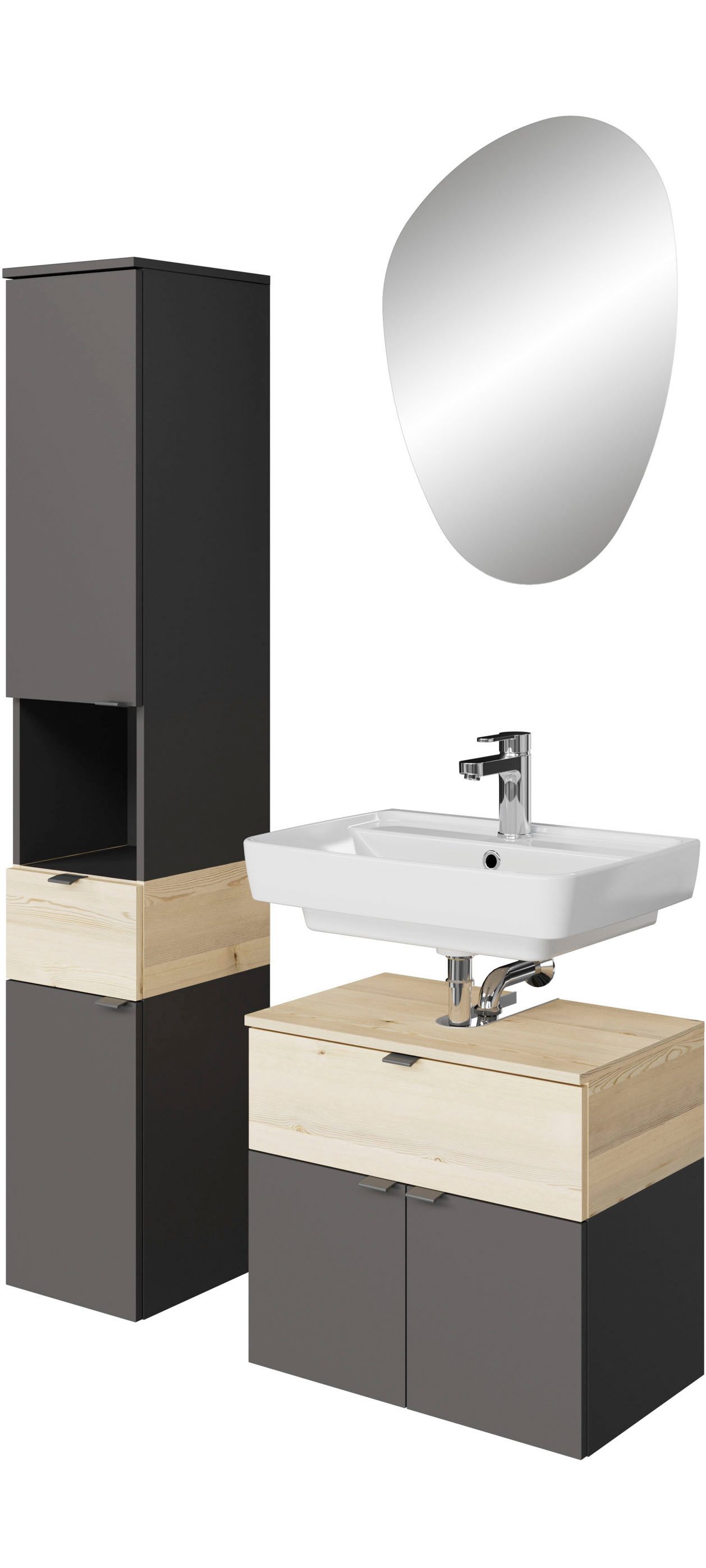 Saphir Badmöbel-Set Quickset 394, (Komplett-Set, 3-St)