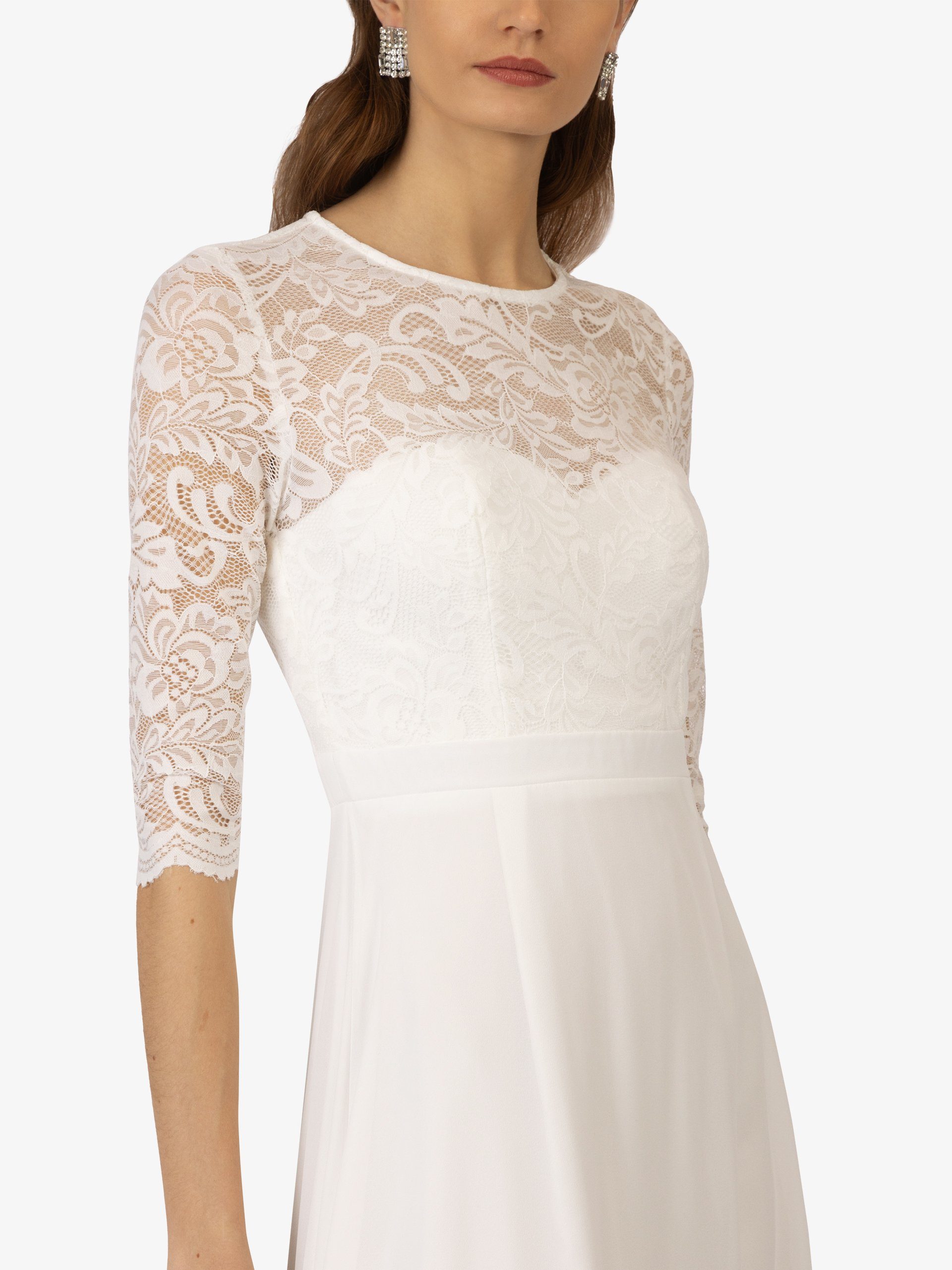 Kraimod Abendkleid aus hochwertigem Polyester Material mit Rundhalsausschnitt