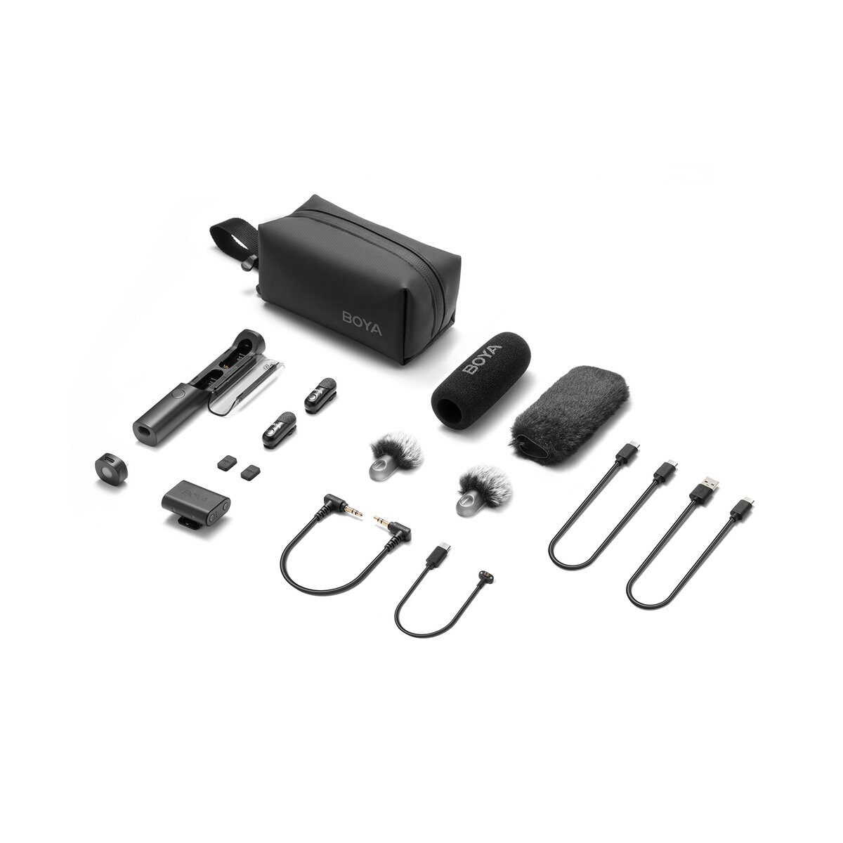 BOYA Mikrofon-Halterung Boya Magic-03 Funkmikrofon 2,4GHz USB-C Schwarz