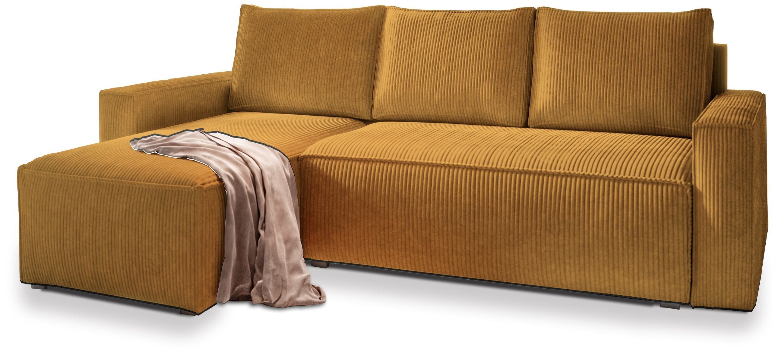 Masseno Ecksofa POTARO mit Schlaffunktion L-Form, Sofa mit Bettkasten günstig online kaufen