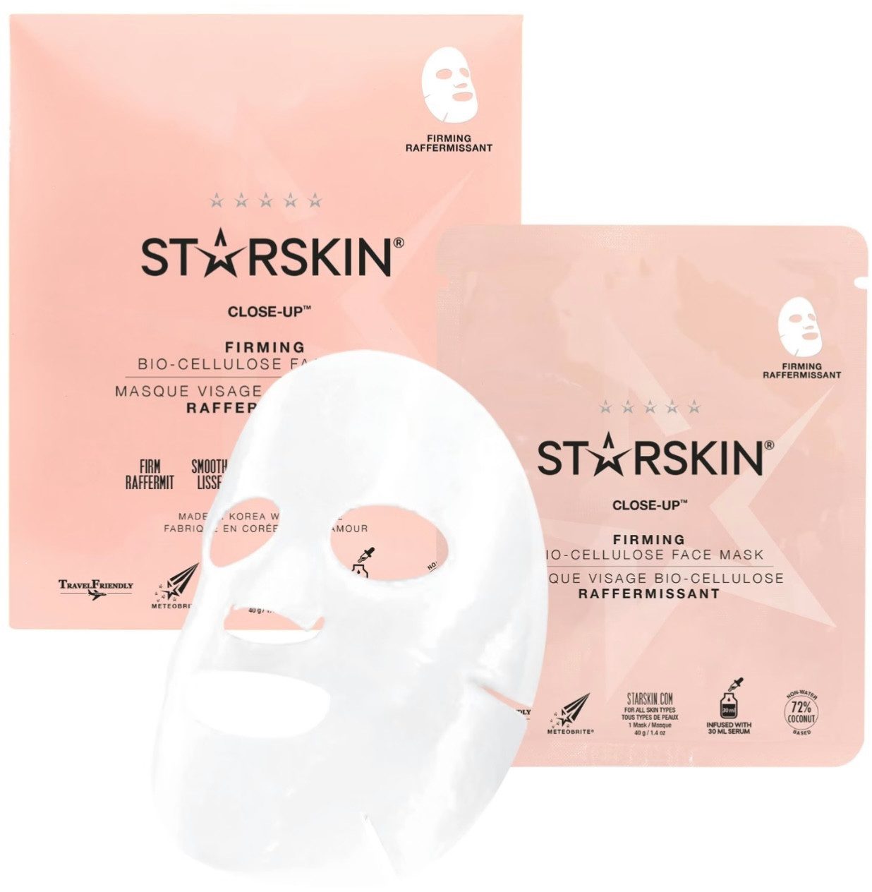 HairGecko Ski Starskin Close-Up Firming Bio-Cellulose Face Mask