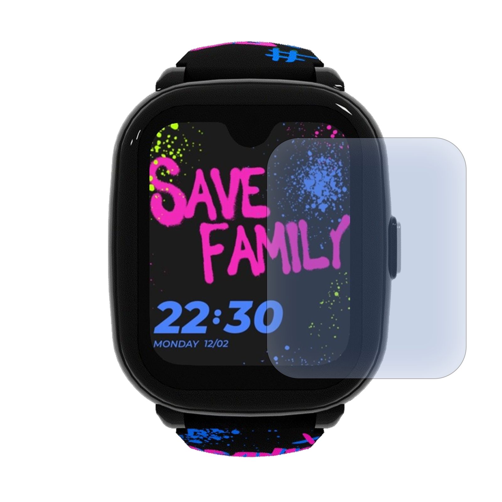 SaveFamily Iconic Plus 2 Kinder Smartwatch inkl. Glass Protector Smartwatch