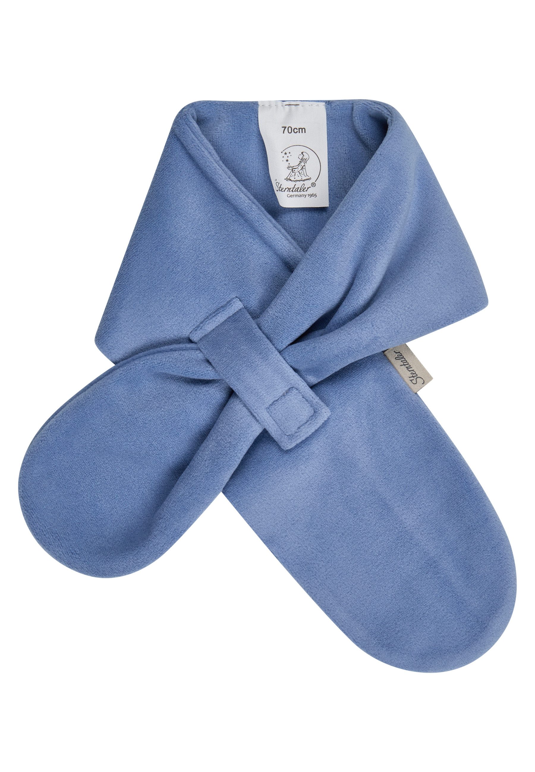 Sterntaler® Schal Schal uni, (1-St), Schal aus Microfleece mit Klettriegel zum Durchziehen, gefüttert