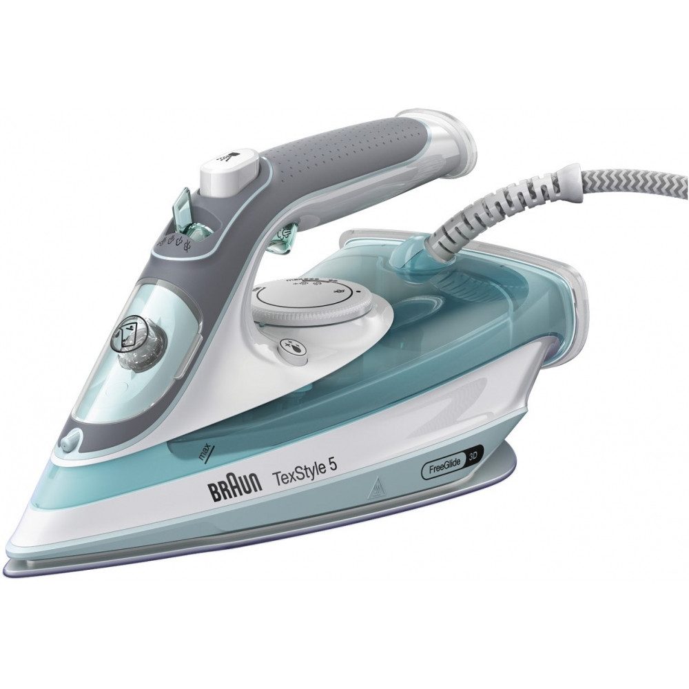 Braun Dampfbügeleisen Braun SI 5017 GR Dampfbügeleisen - Bügeleisen, 2700 W, Innovative FreeGlide 3D Technologie