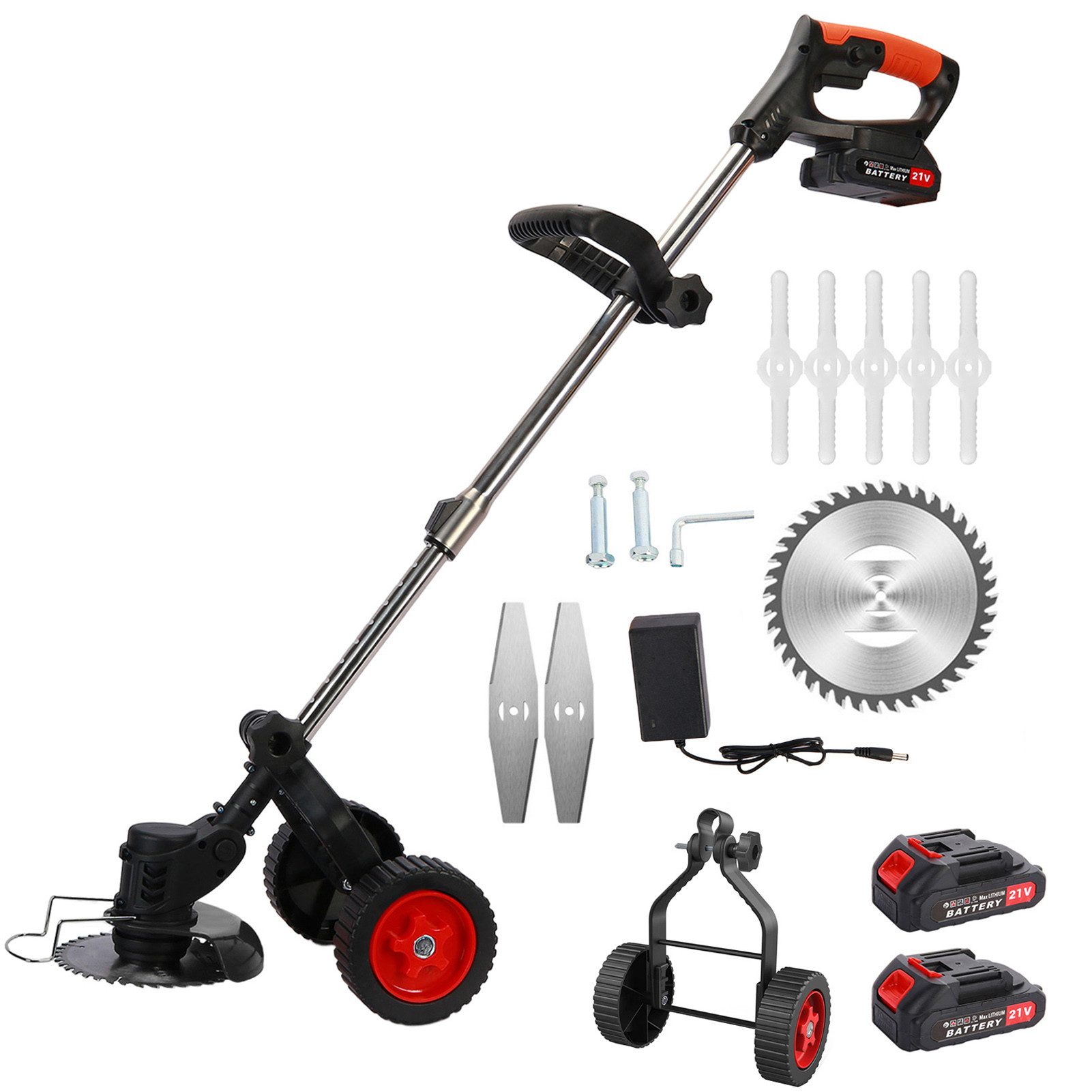 Rutaqian Elektrorasenmäher 3-in-1 Elektrischer Rasenmäher, Akku günstig online kaufen