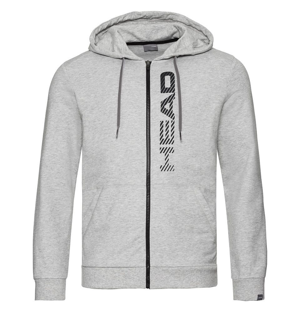 Kapuzenpullover Hoodie mit Kapuze Club Fynn Fullzip hellgrau Herren