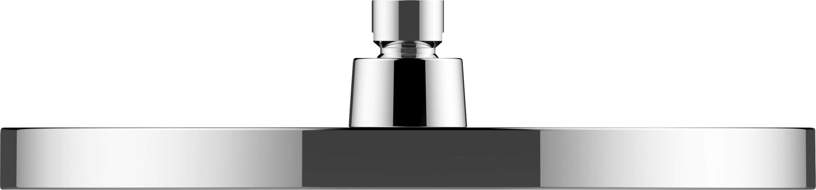 WENKO Kopfbrause Softwater, Chrom/Schwarz, Ø 26 cm
