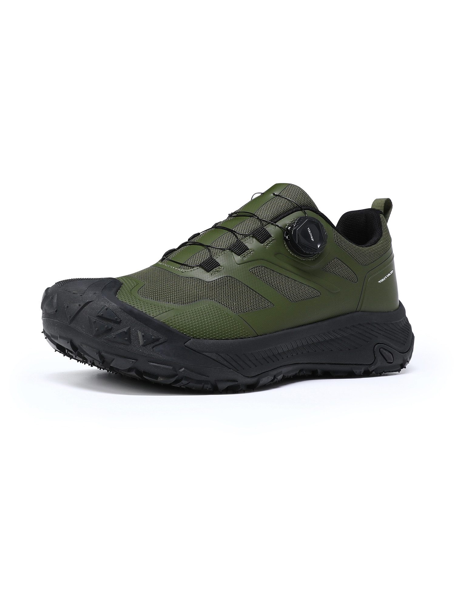 YOUTHUP Sneaker Herren einfarbige Outdoor-Sportschuhe, wasserabweisend, atmungsaktiv