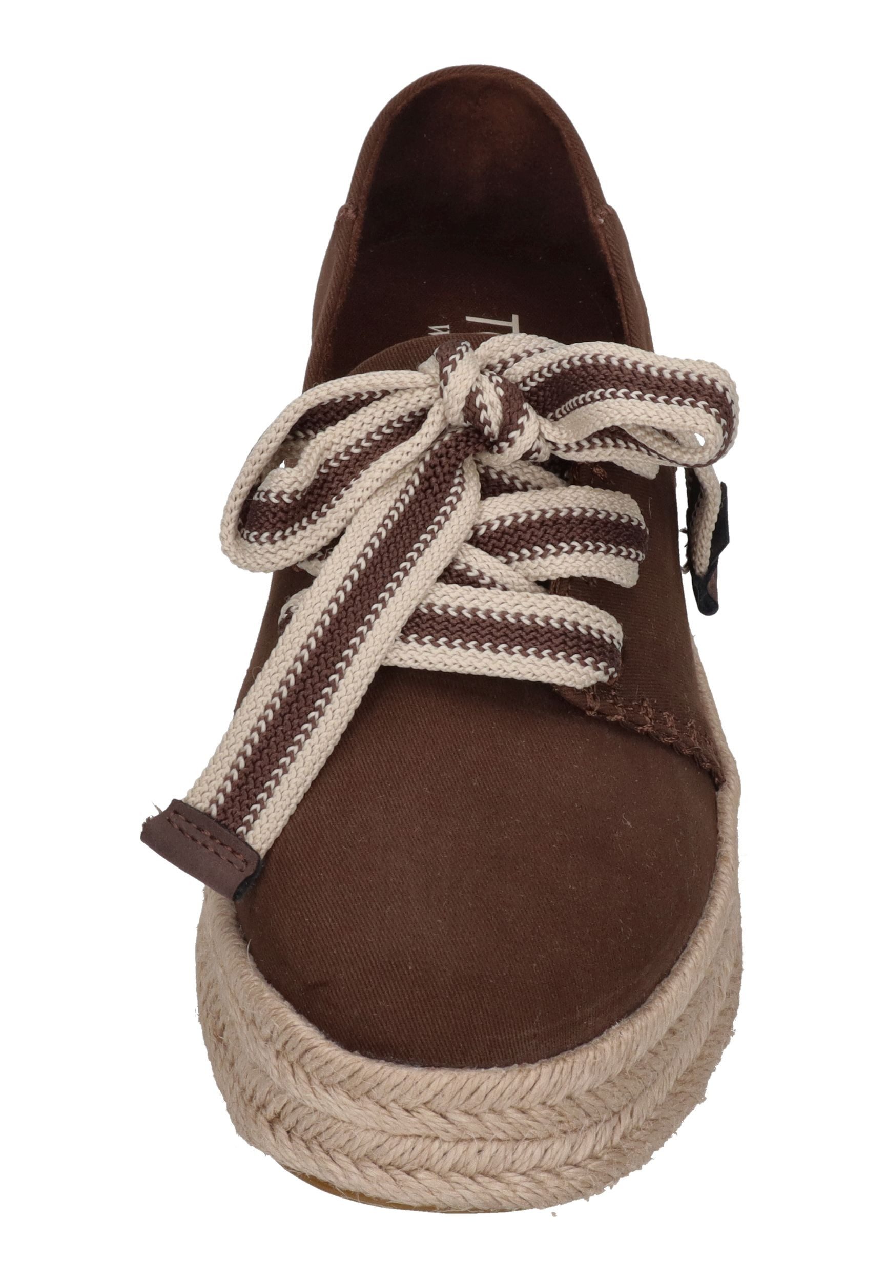 TOMS CAROLINA LACE UP Espadrille hot cocoa deco