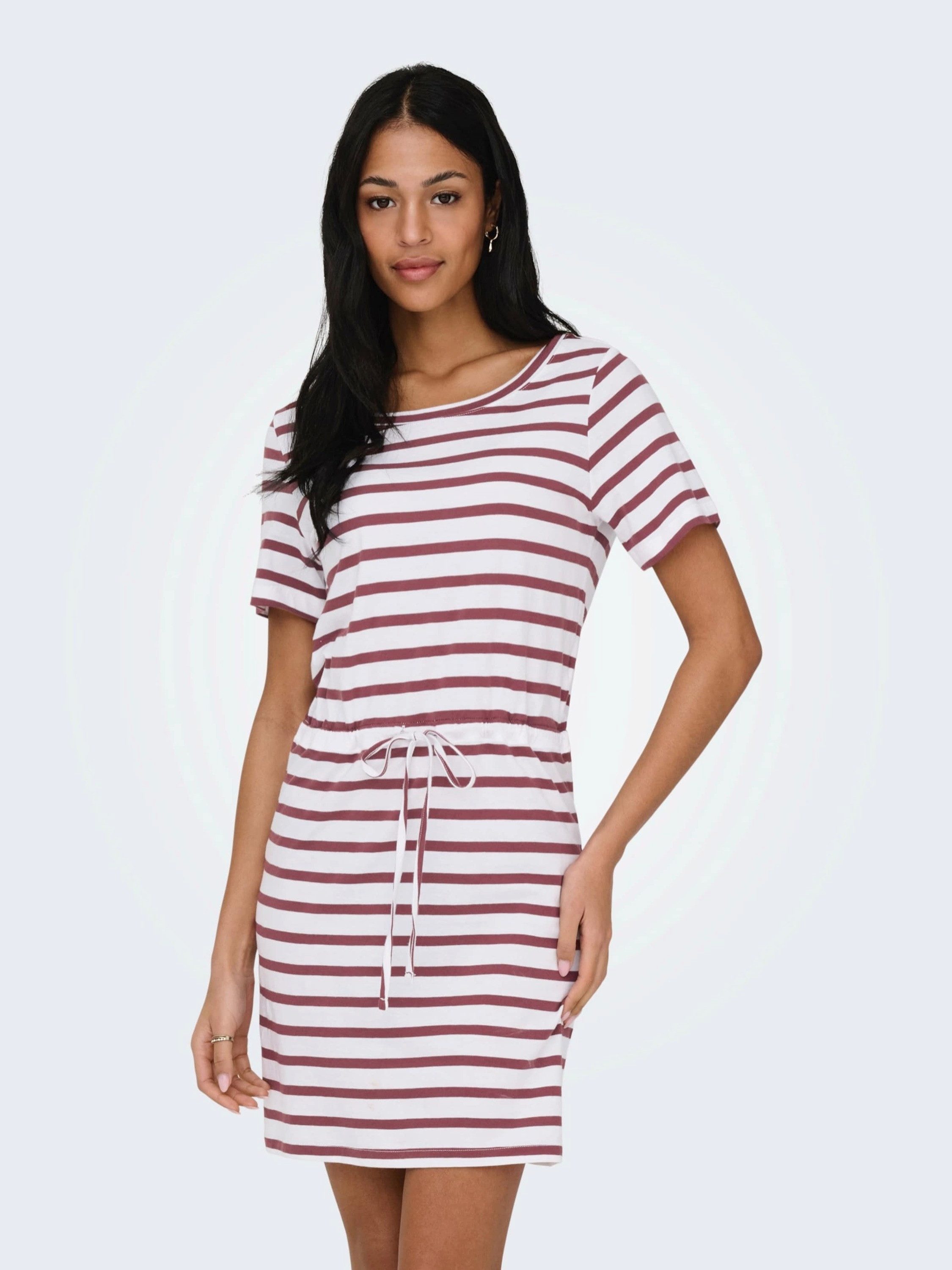 ONLY Jerseykleid ONLHAPPY (2-tlg) Drapiert/gerafft