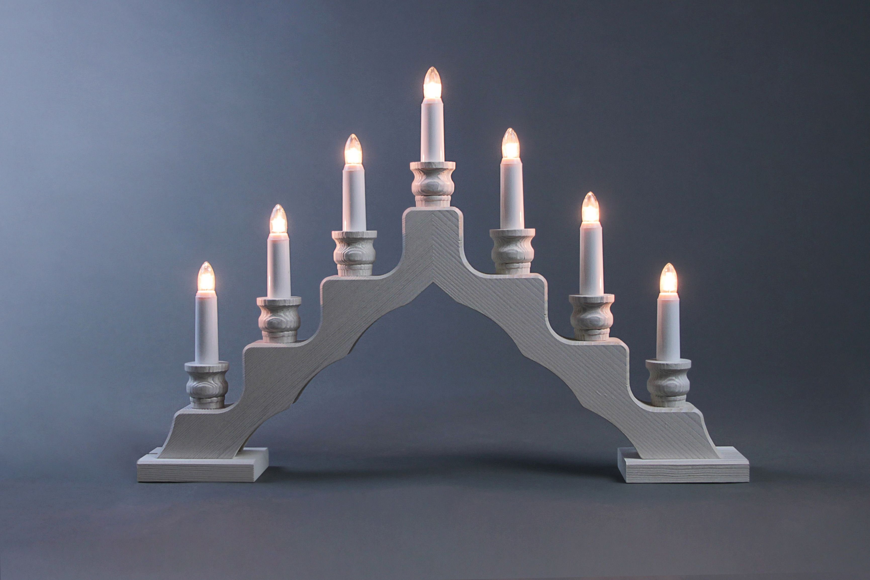 Lichterbogen Schwedenleuchter weiß Länge ca 47,5 cm NEU günstig online kaufen