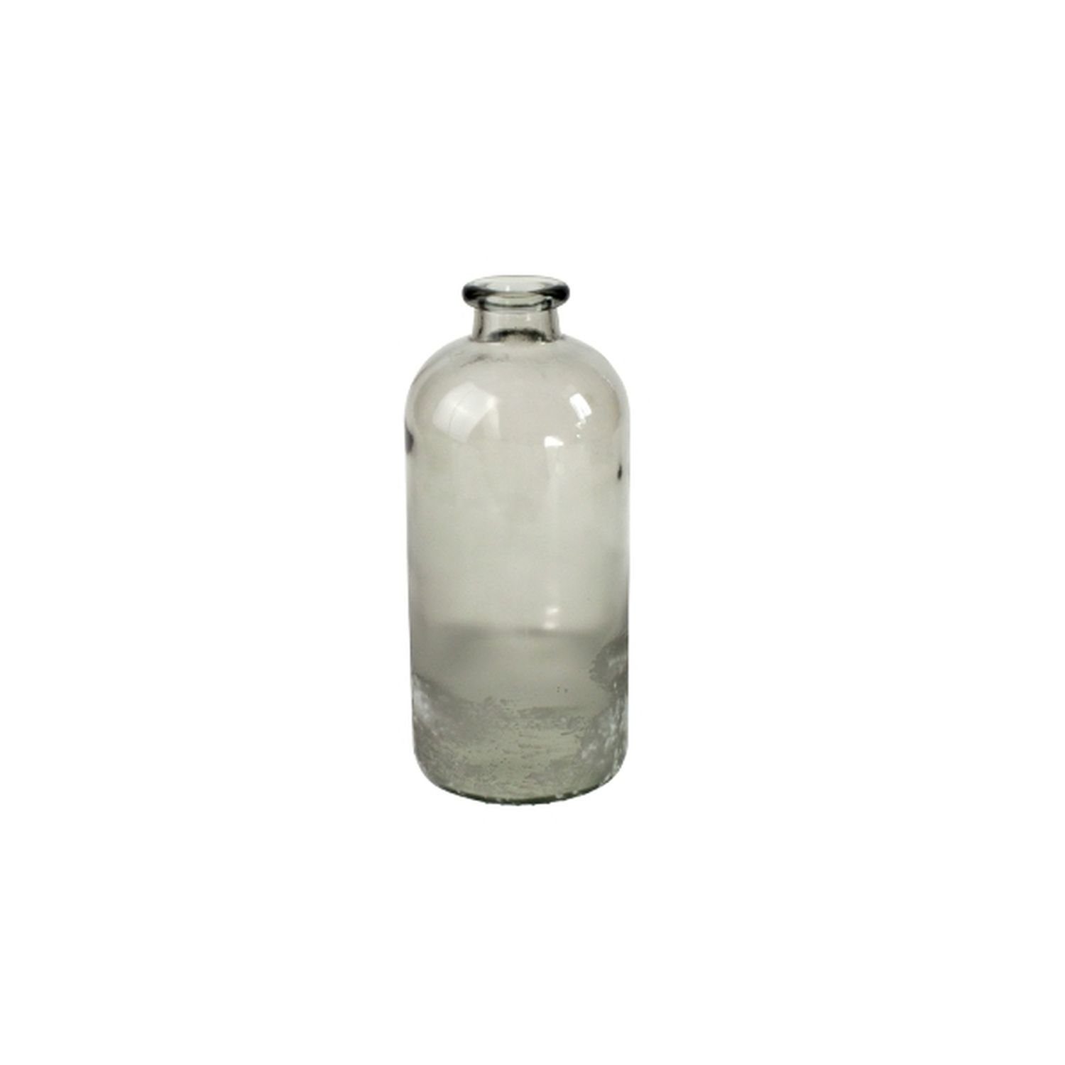 Werner Dekovase Voß Glas - - - cm grau-gefrostet 11x25 Bottle Bodenvase