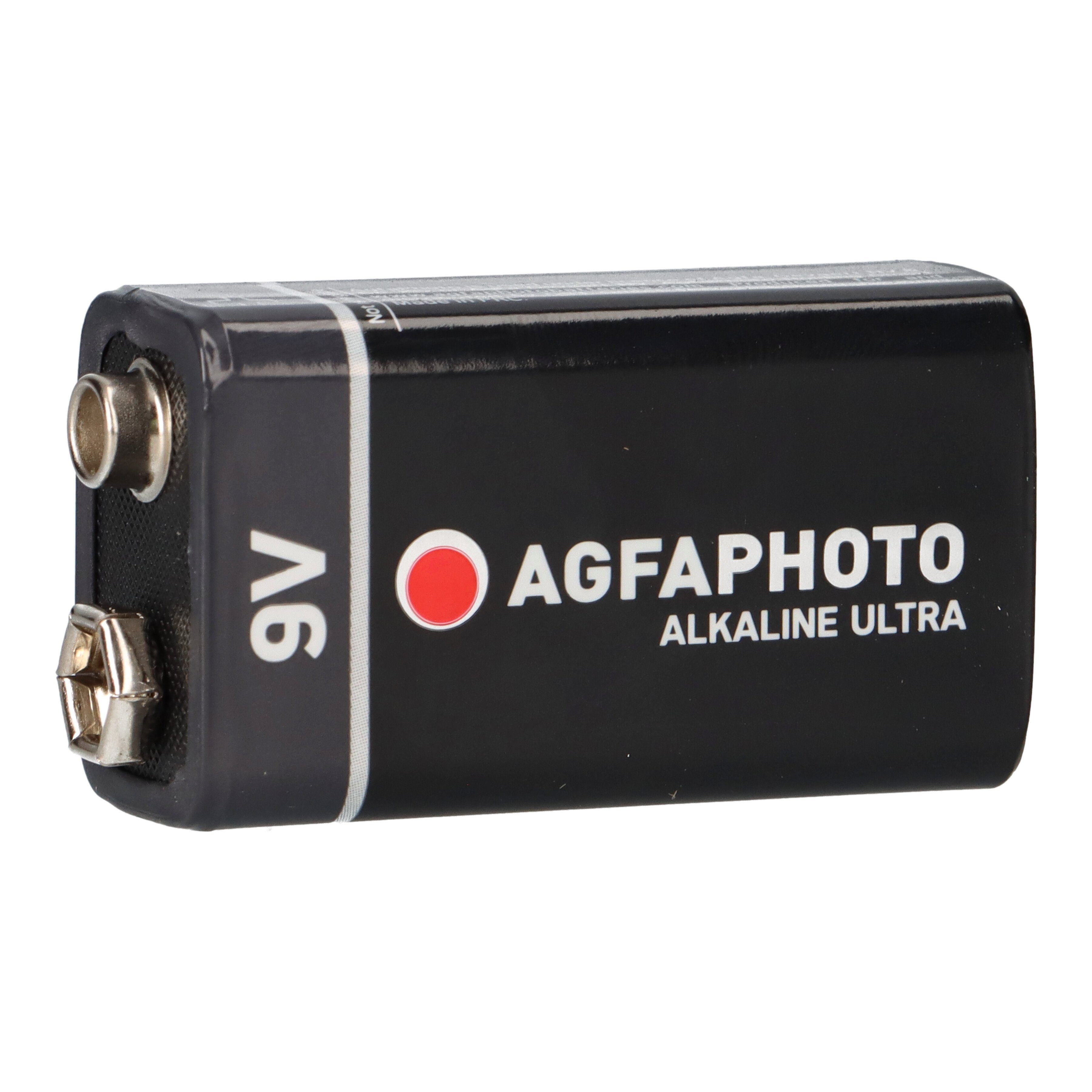 Batterie Batterie Alkaline E-Block Blister 1er AgfaPhoto 9V AGFAPHOTO