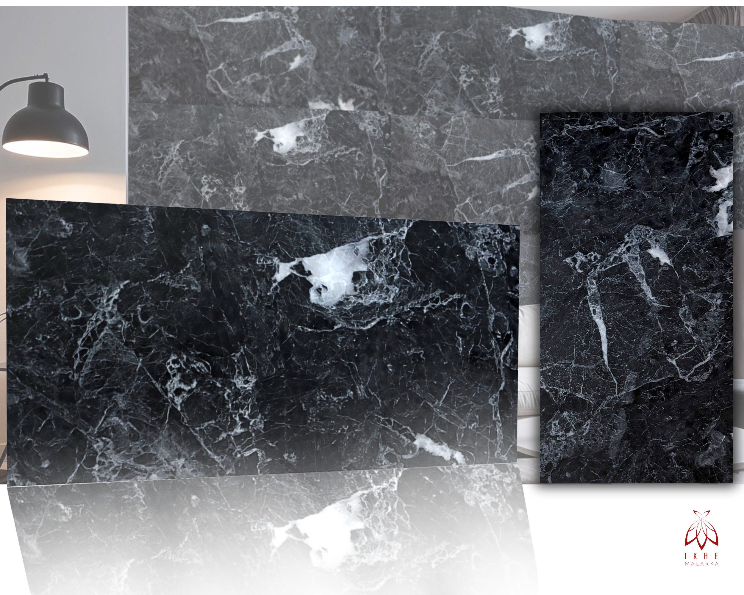 IKHEMalarka Wandpaneel Marmoroptik – Hochwertige PVC Wandverkleidung, BxL: günstig online kaufen