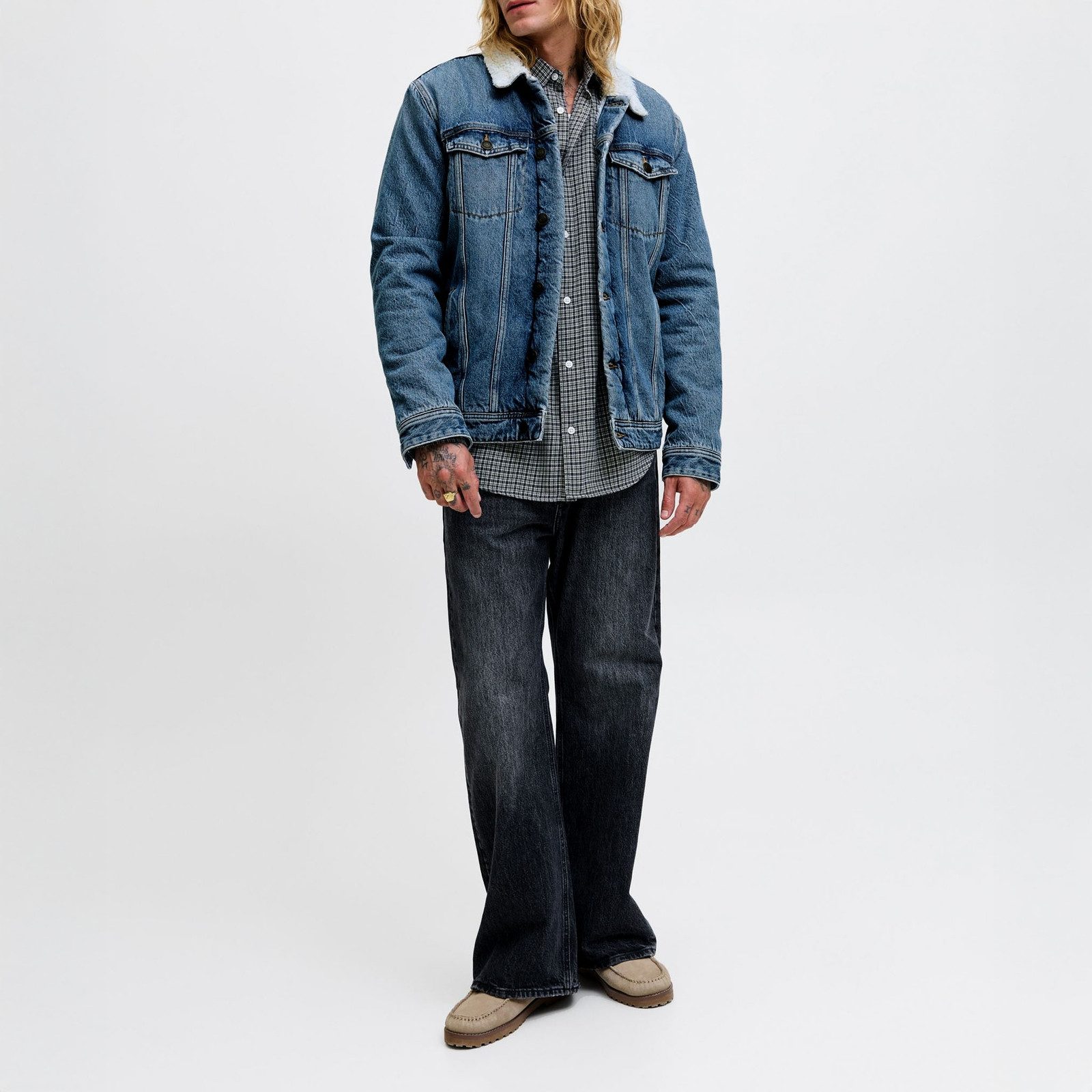 Jack & Jones Outdoorjacke JJIJEAN JJJACKET W. Sherpa AKM 024 SN innen gefüt günstig online kaufen