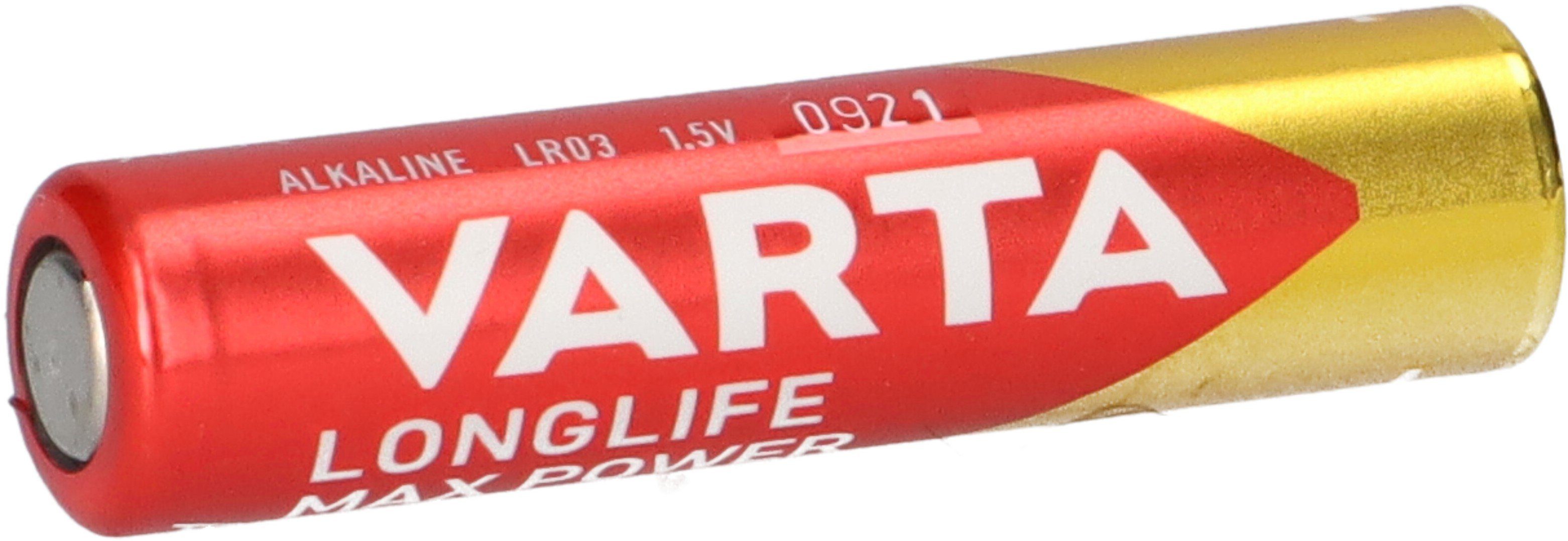 VARTA Varta 4703 Longlife Max Power Micro Batterie AAA 4er Blister Batterie