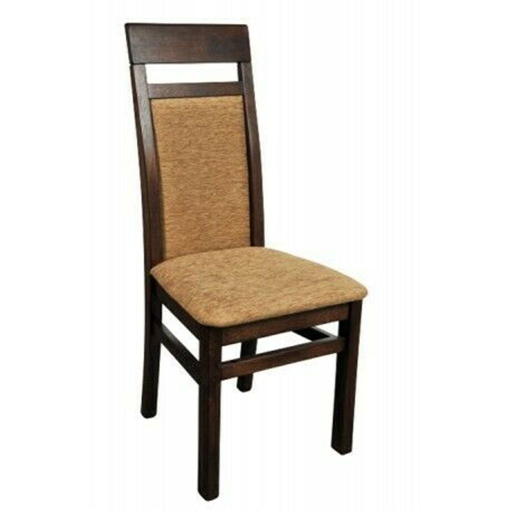 JVmoebel Esszimmerstuhl, Lehn Stuhl Massiv Holz Sessel Holz Stoff Polster Stühle Gastro Design | Stühle