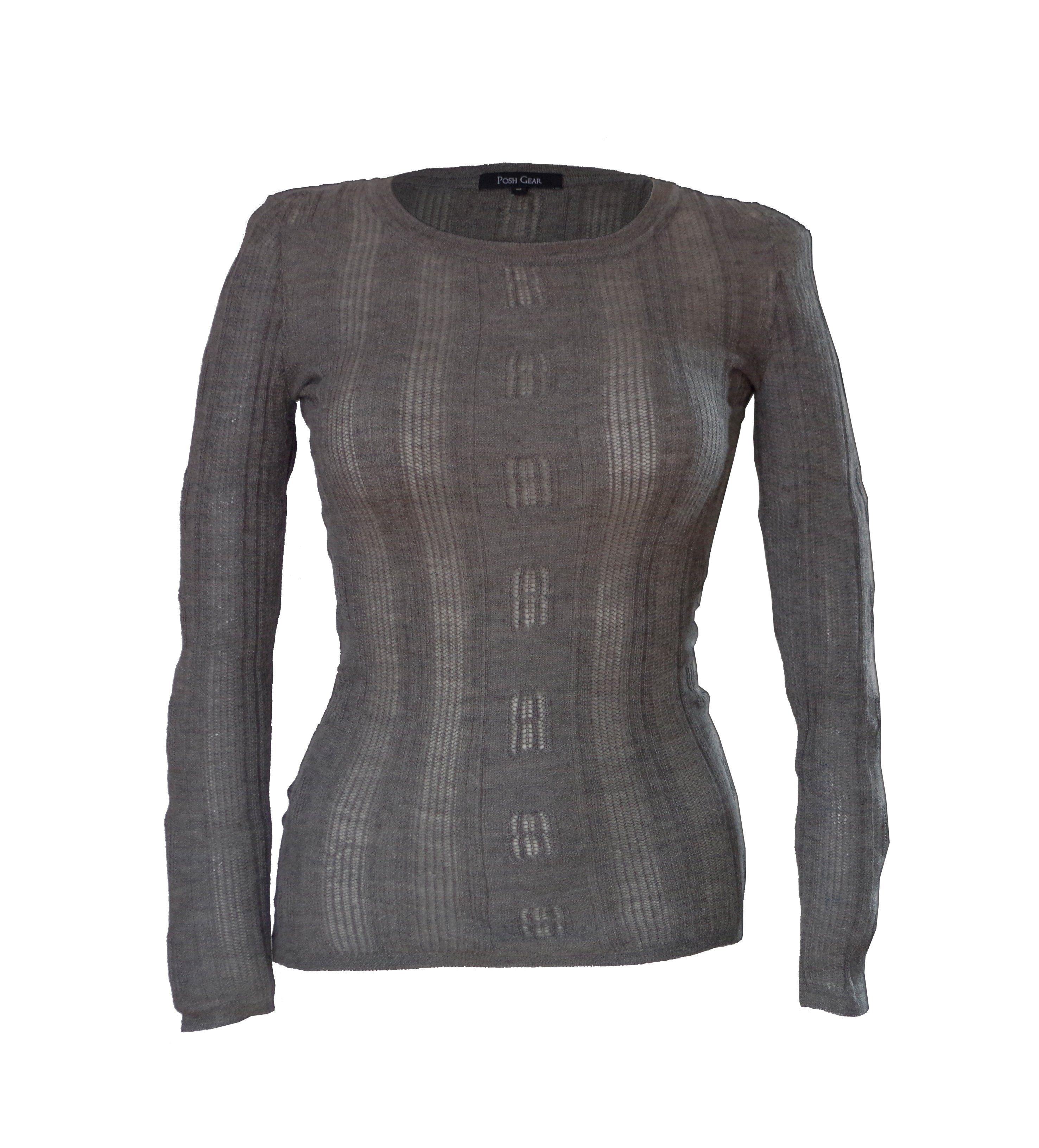 Wollpullover Damen Pullover Breezy Rundkragen