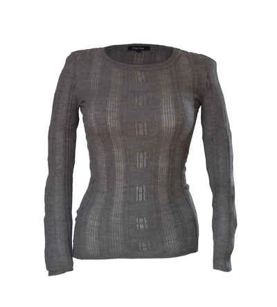 Posh Gear Wollpullover Damen Пуловери Breezy Rundkragen aus 100% Lamawolle