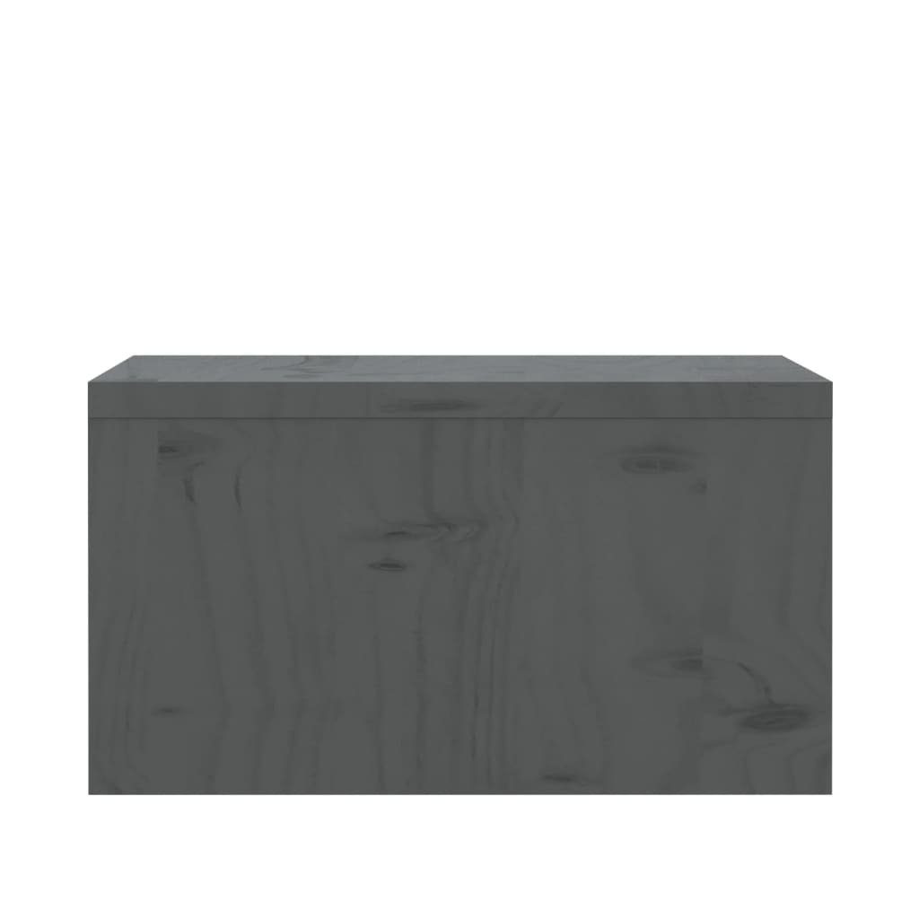 Massivholz Kiefer 50x27x15 cm Monitorständer (1-St) TV-Schrank vidaXL Grau