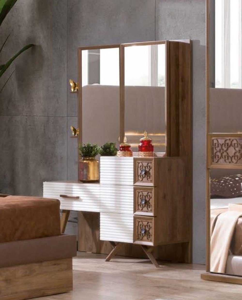 JVmoebel Schminktisch Schlafzimmer Möbel Design Schminktisch Moderne Konsolen Tisch
