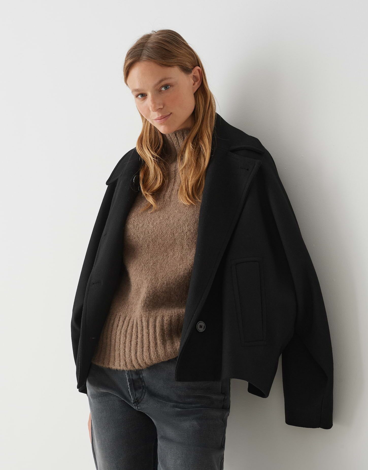 OPUS Pullunder Grobstrickpullunder POGETI Regular mit Wolle