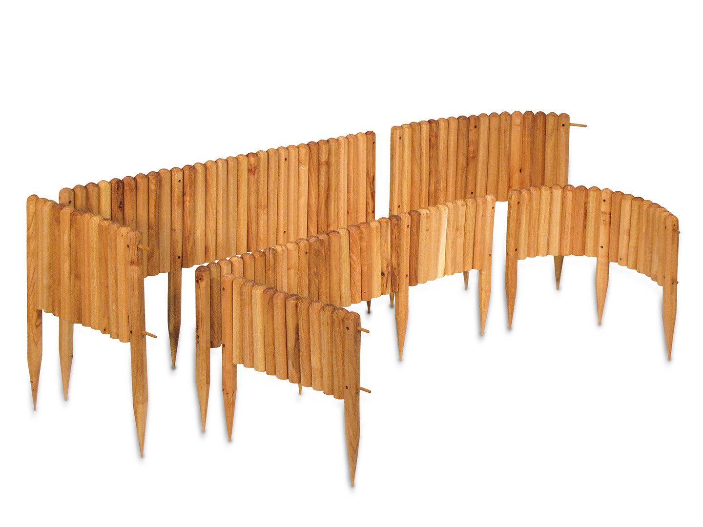 robinia-pro Beetumrandung, Beetzaun flexibel, aus Holz, günstig online kaufen