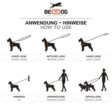 BedDog Hundeleine Hundeleine SPIKE, verstellbar in 3 Längen