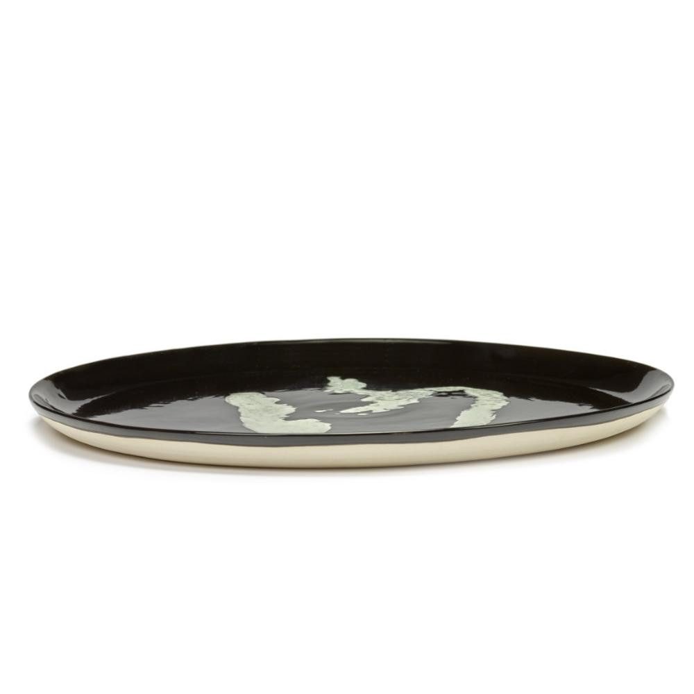 Serax Servierplatte Servierteller Feast Black Pepper White