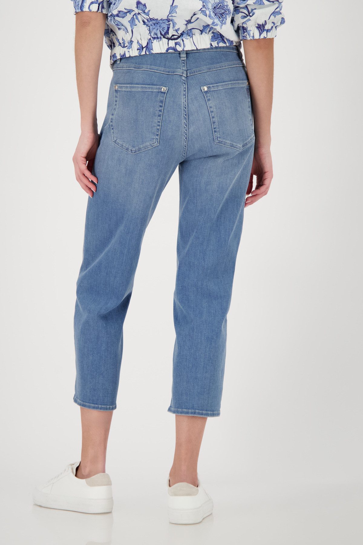 Monari 7/8-Hose Regular fit mit Strassdetail