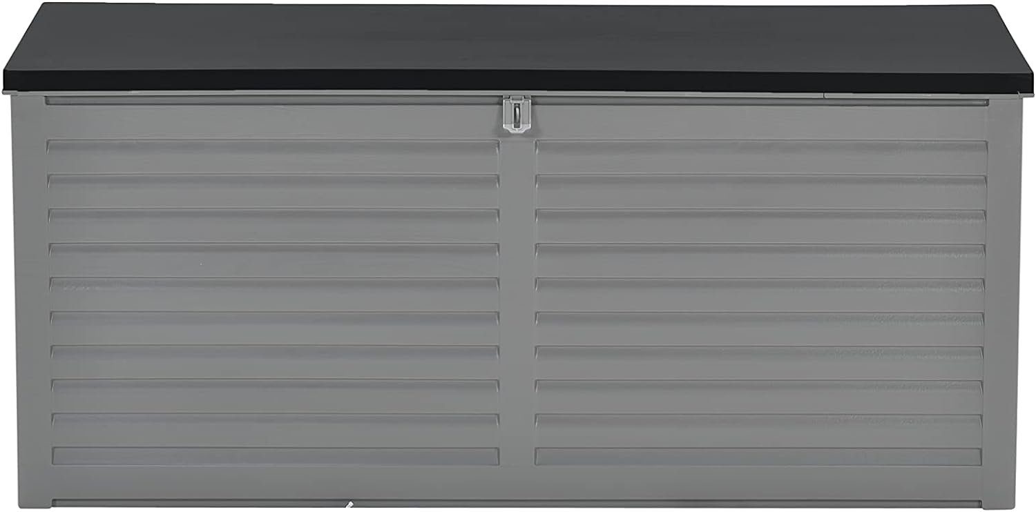 Garden Impressions Auflagenbox Jersey 490 Liter Kissenbox Gartenbox XL Aufbewahrungsbox Garten (490 Liter Kissenbox, 1 Box + Deckel), wasserdicht abschließbar wetterfest