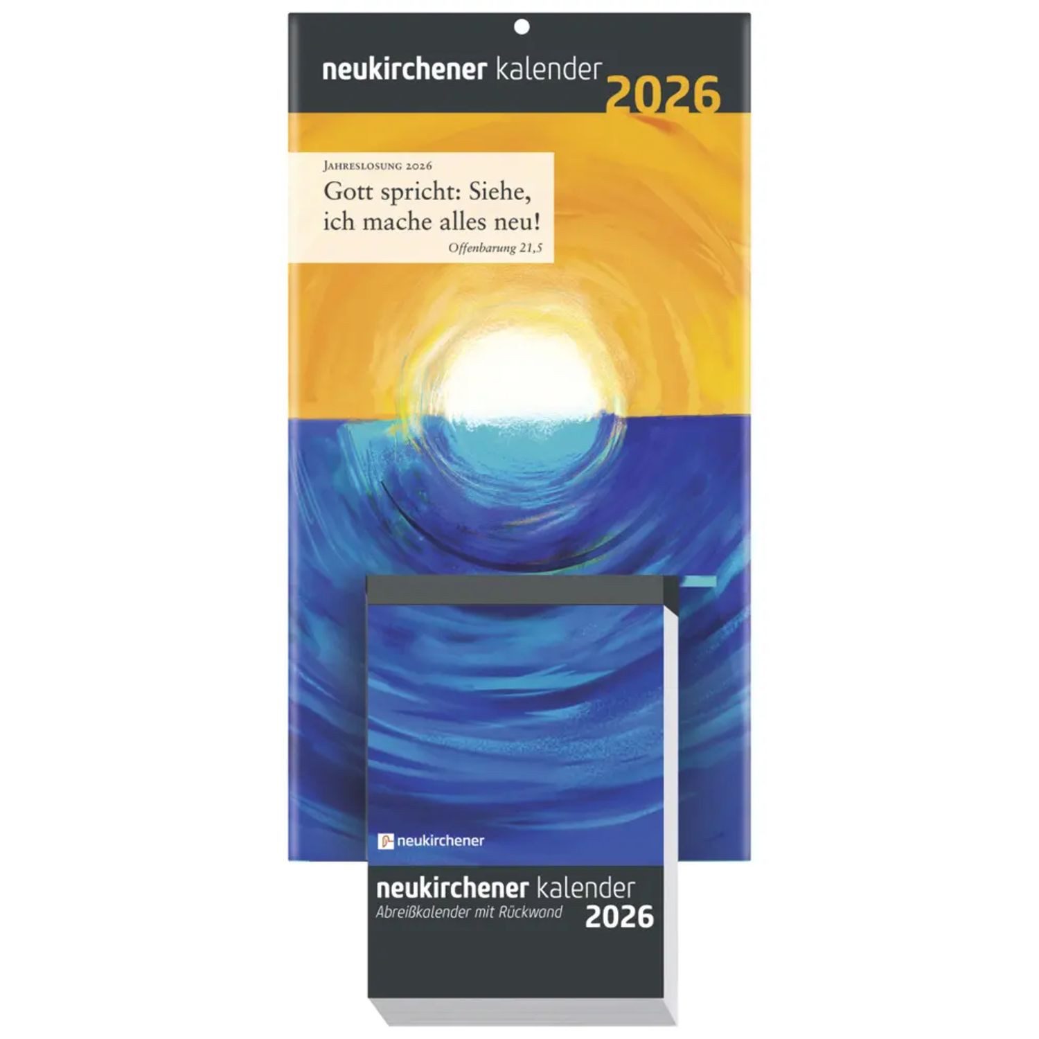Abreißkalender Neukirchener Kalender 2026 - Abreißkalender mit Rückwand