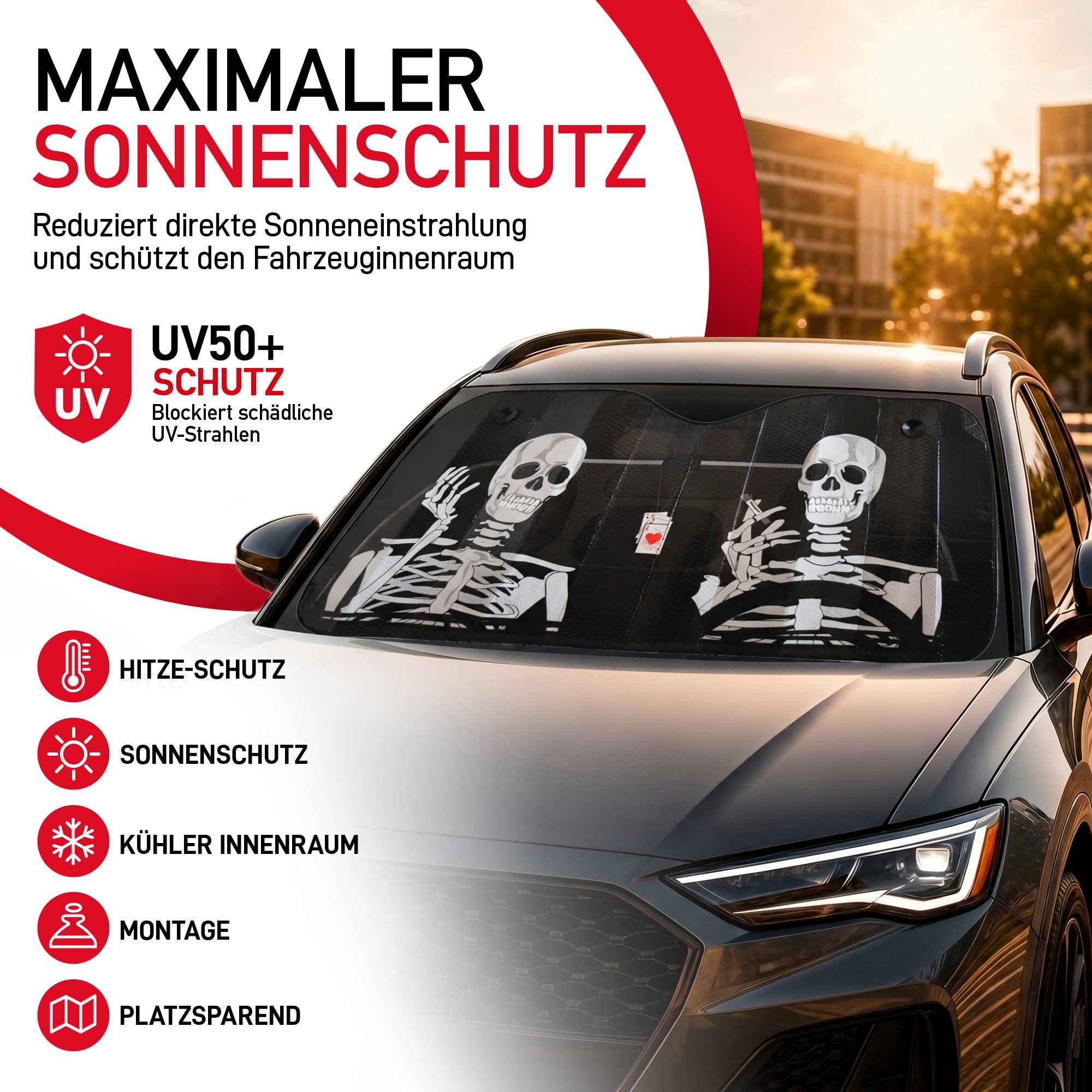 OKCars Frontscheibenabdeckung 130x70cm