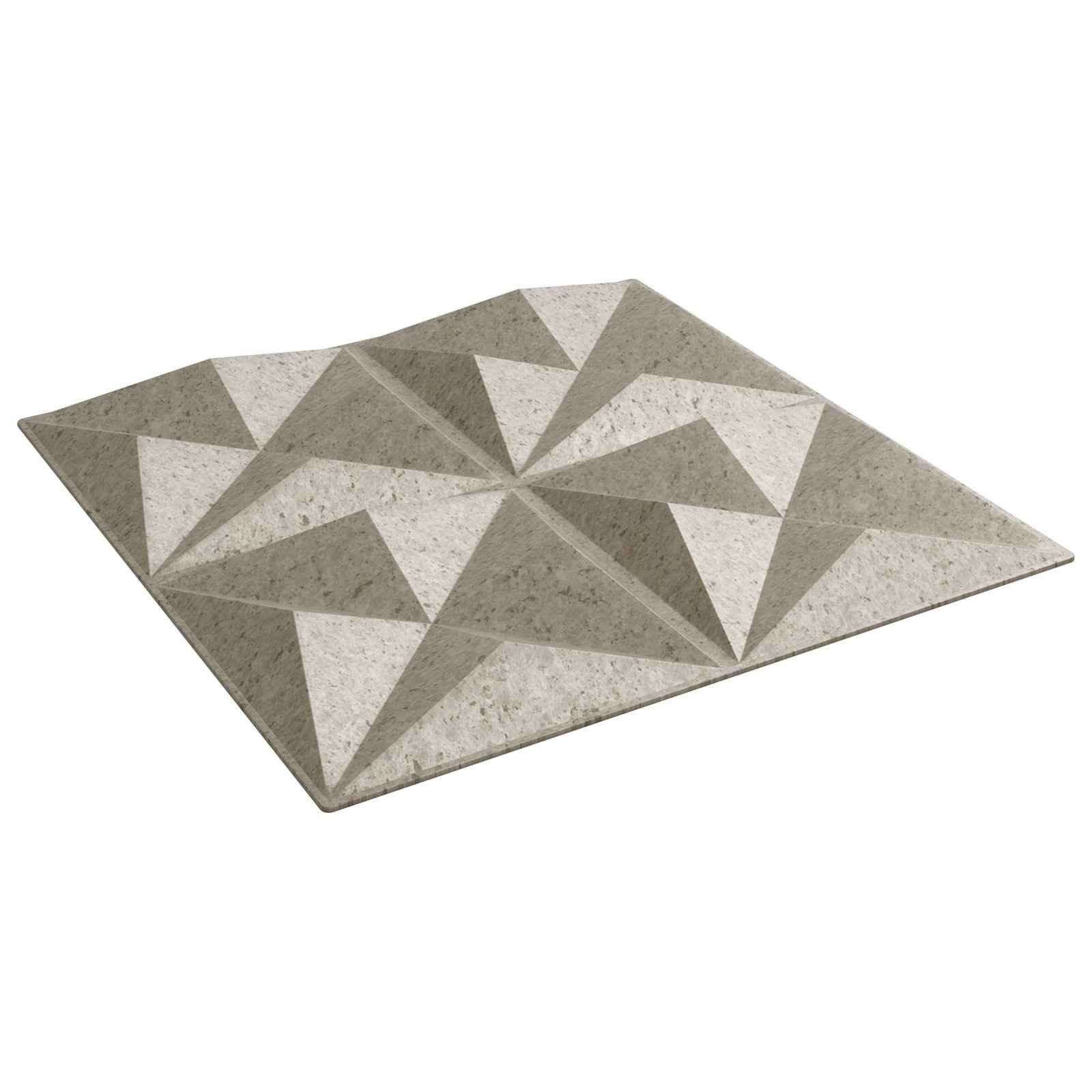 vidaXL Wandpaneel Wandpaneele 48 pcs Origami beton 50 x 50 cm XPS Schaum, (48-tlg)