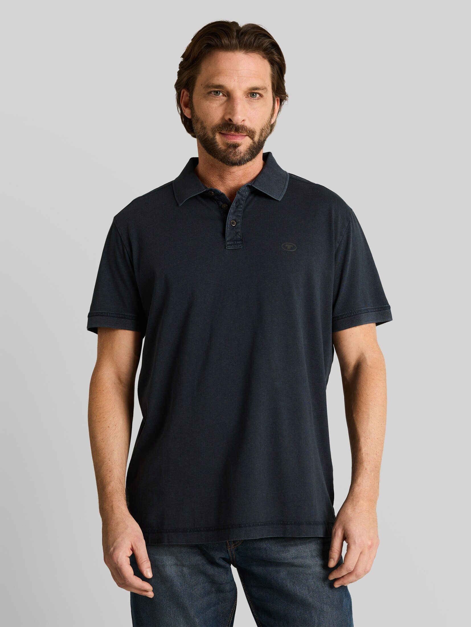 TOM TAILOR Poloshirt Poloshirts Poloshirt im Used-Look