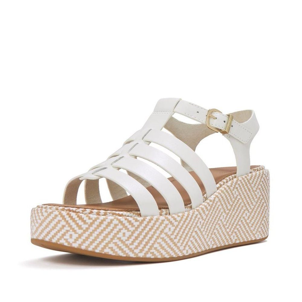 Fitflop Platfforms Graphic-Weave Leather Fisherman Sandals Sandale