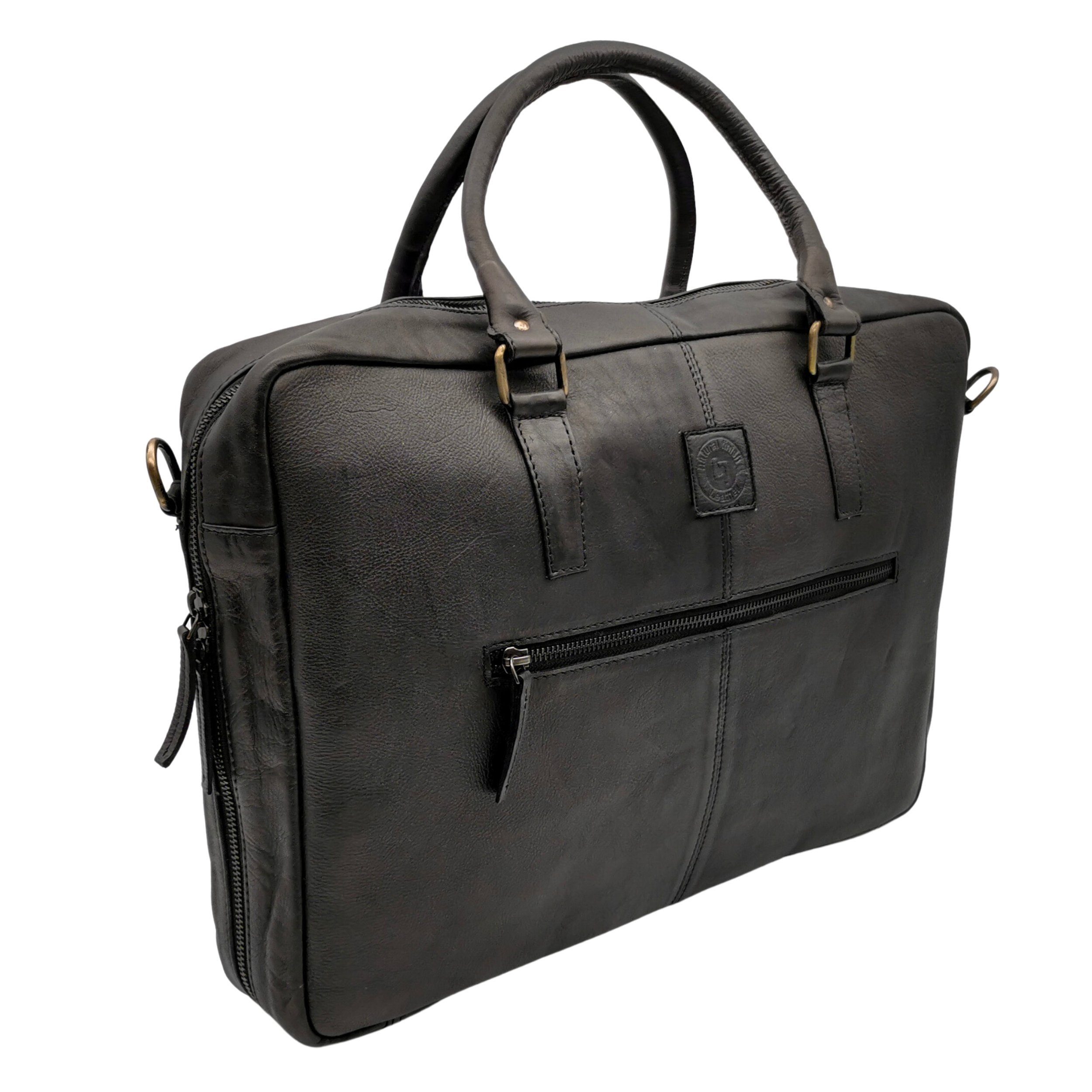 Landleder Laptoptasche Cambridge Business Bag - Ordner & Laptop (gepolstert), 100% Rindleder