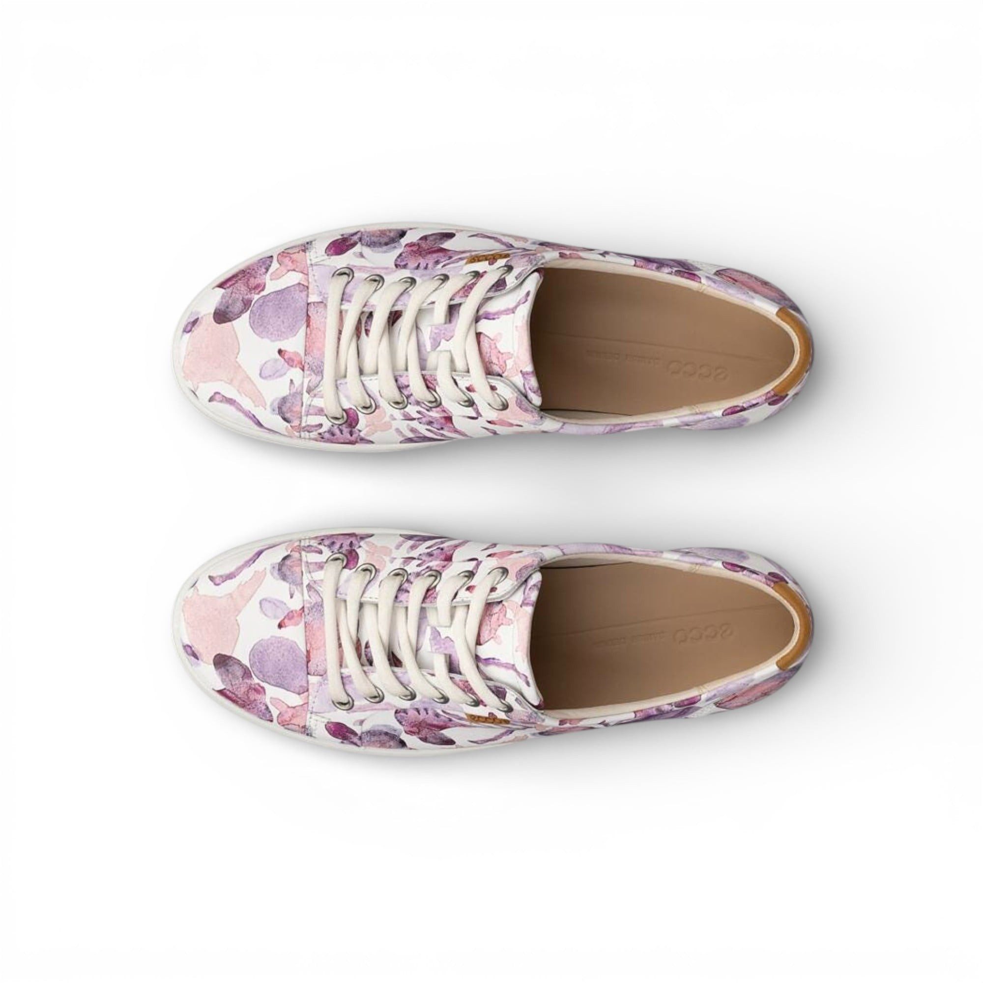 Ecco Soft 7 (Vollnarbenleder) weiss/bunt Damen Sneaker