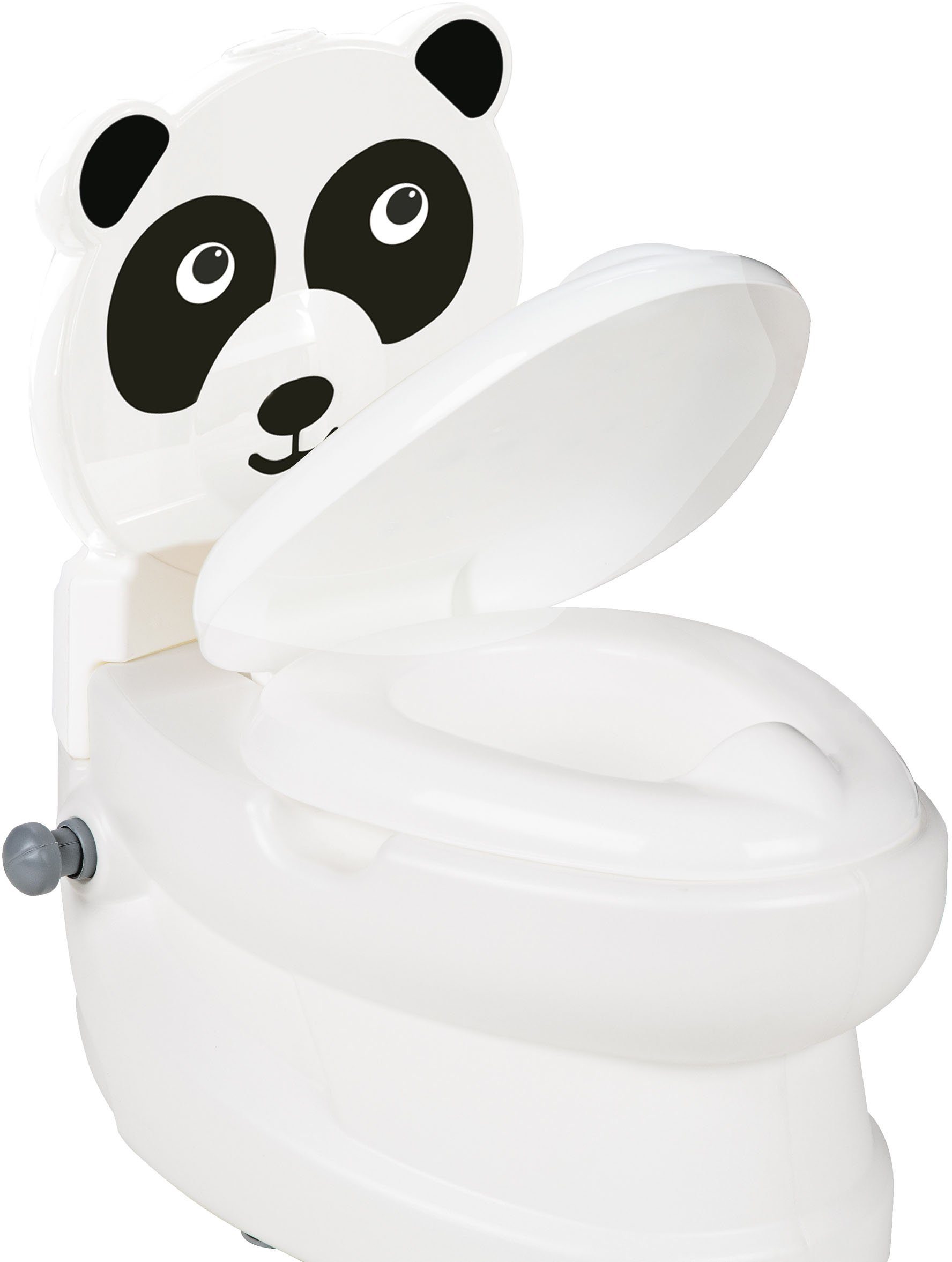Jamara Toilettentrainer Meine kleine Toilette, mit und Panda, Toilettenpapierhalter Spülsound