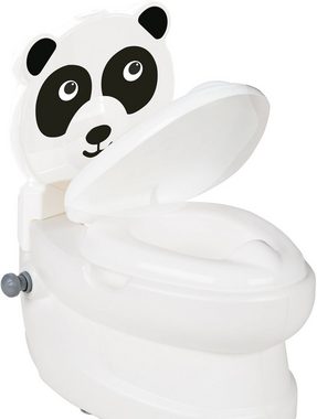 Jamara Toilettentrainer Meine kleine Toilette, Panda, mit Spülsound und Toilettenpapierhalter