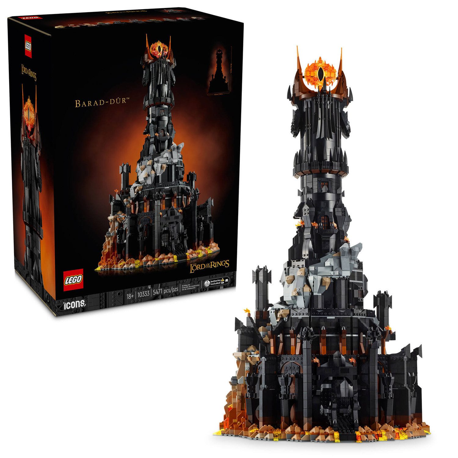 LEGO® Icons 10333 Der Herr der Ringe: Barad-dûr™ Spielbausteine, (Set, 5471 günstig online kaufen