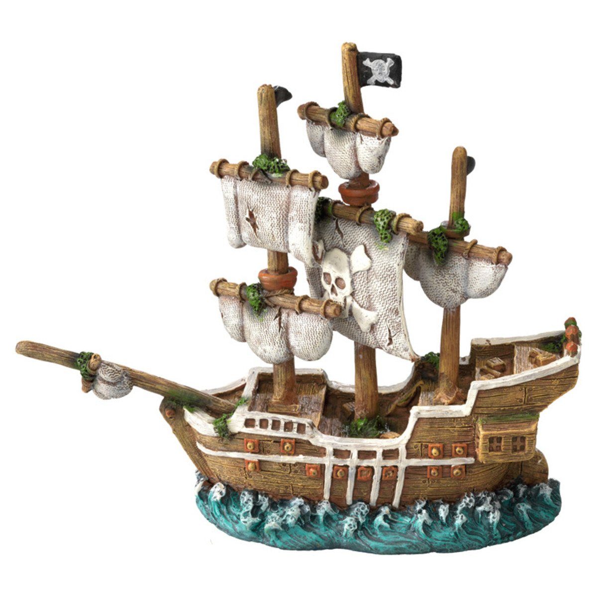 Aquariendeko Aquariumdekoration Seegelschiff