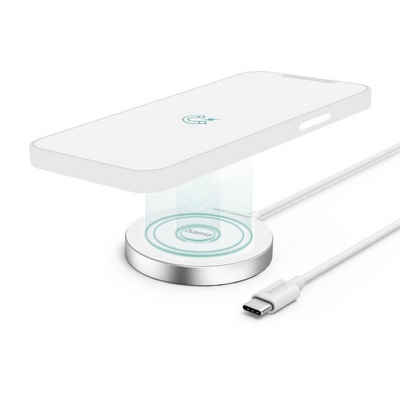 Hama »Wireless Charger MagCharge FC15, 15W kabellos für Apple iPhone Weiß« Smartphone-Ladegerät