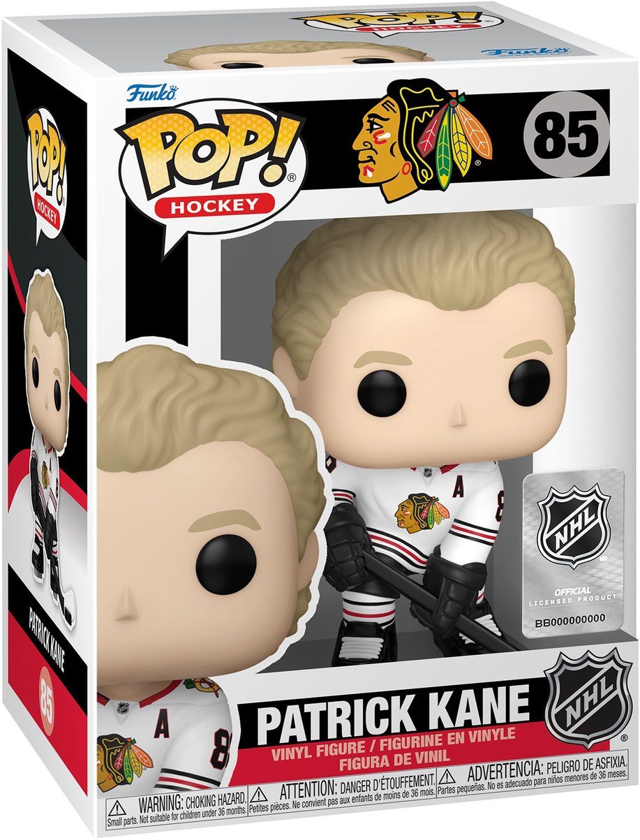 Funko Spielfigur NHL Chicago Blackhawks (Road) Patrick Kane 85 Pop!